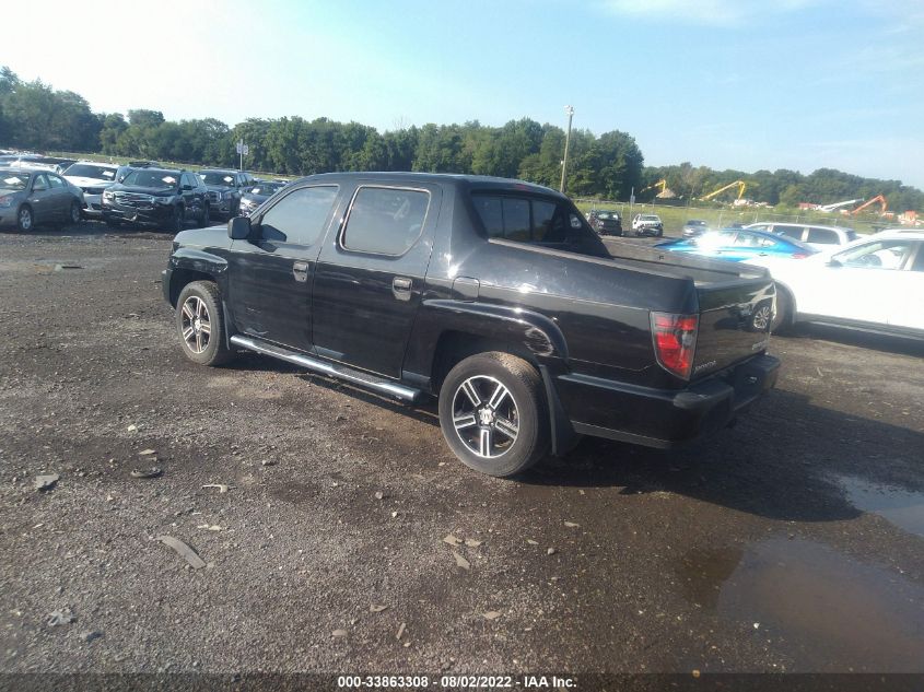 2013 HONDA RIDGELINE SPORT 5FPYK1F78DB001242