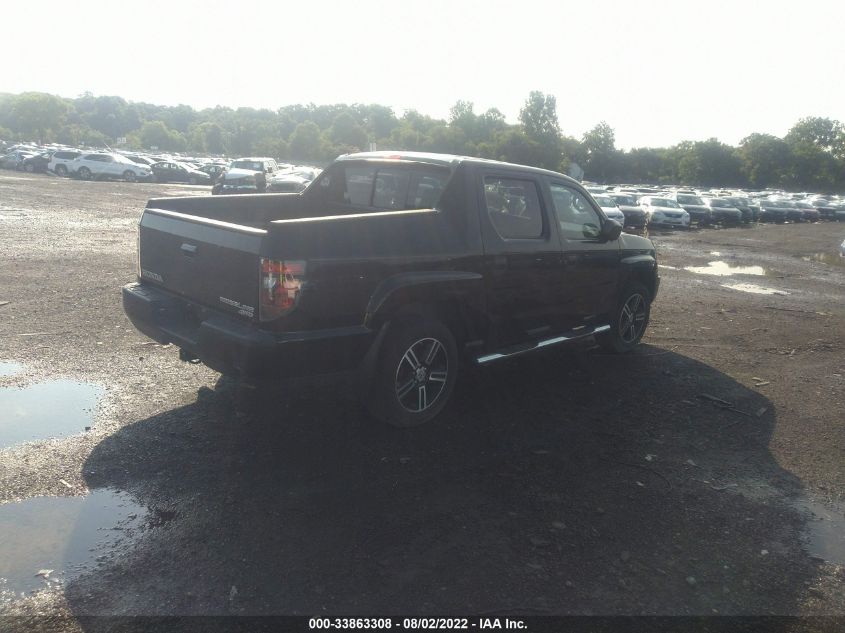 2013 HONDA RIDGELINE SPORT 5FPYK1F78DB001242
