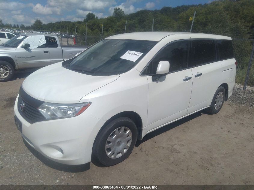 2015 NISSAN QUEST S JN8AE2KP7F9134296