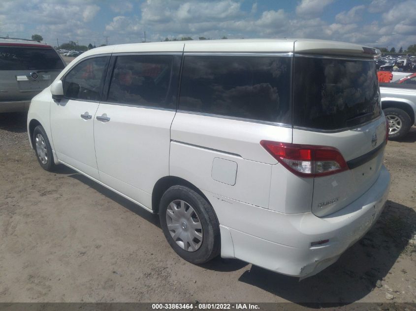2015 NISSAN QUEST S JN8AE2KP7F9134296