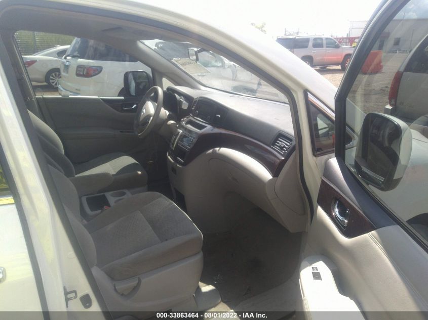 2015 NISSAN QUEST S JN8AE2KP7F9134296
