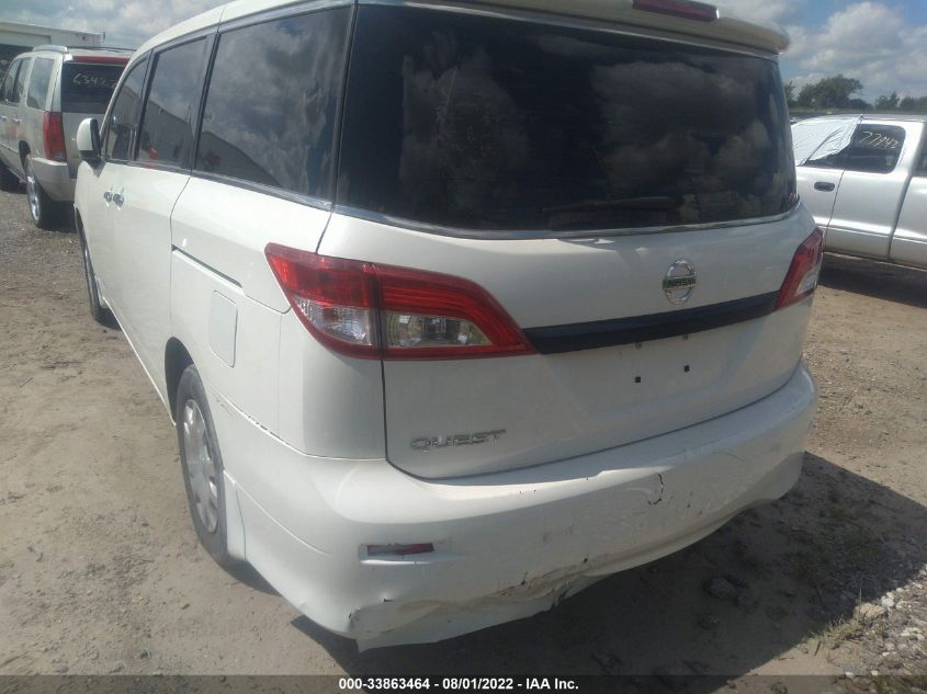 2015 NISSAN QUEST S JN8AE2KP7F9134296