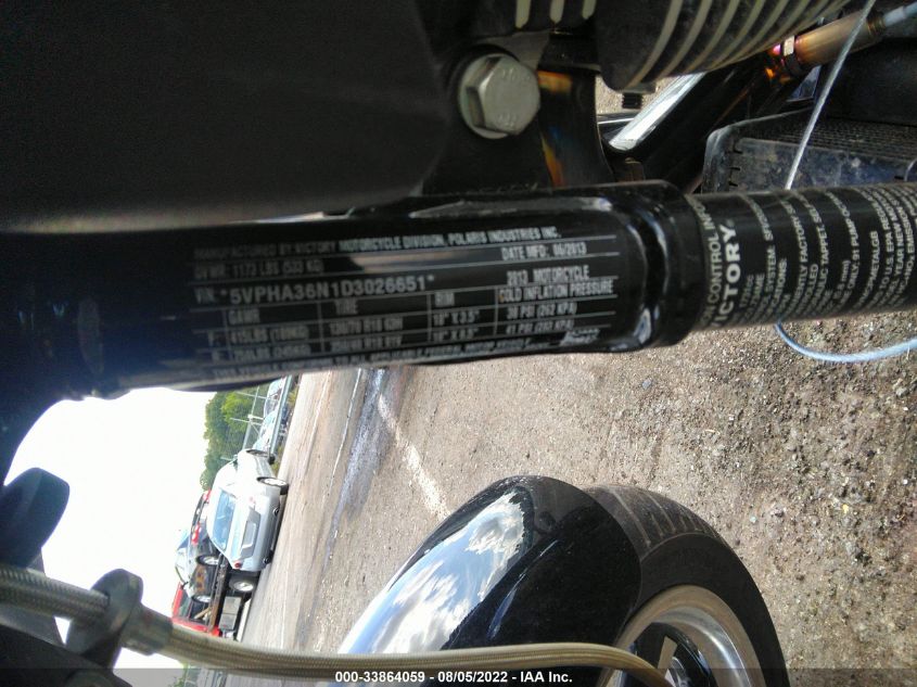 2013 VICTORY MOTORCYCLES HAMMER 8-BALL 5VPHA36N1D3026651