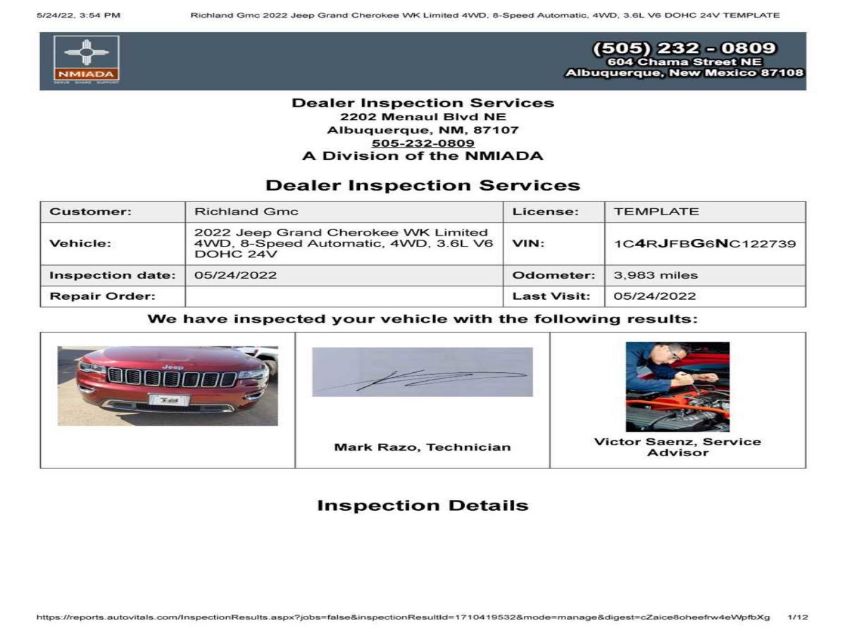 2022 JEEP GRAND CHEROKEE WK LIMITED 1C4RJFBG6NC122739