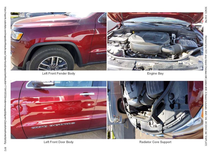 2022 JEEP GRAND CHEROKEE WK LIMITED 1C4RJFBG6NC122739