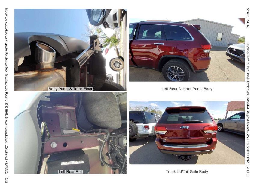 2022 JEEP GRAND CHEROKEE WK LIMITED 1C4RJFBG6NC122739