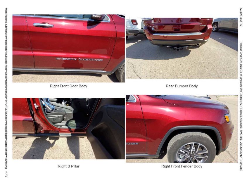 2022 JEEP GRAND CHEROKEE WK LIMITED 1C4RJFBG6NC122739