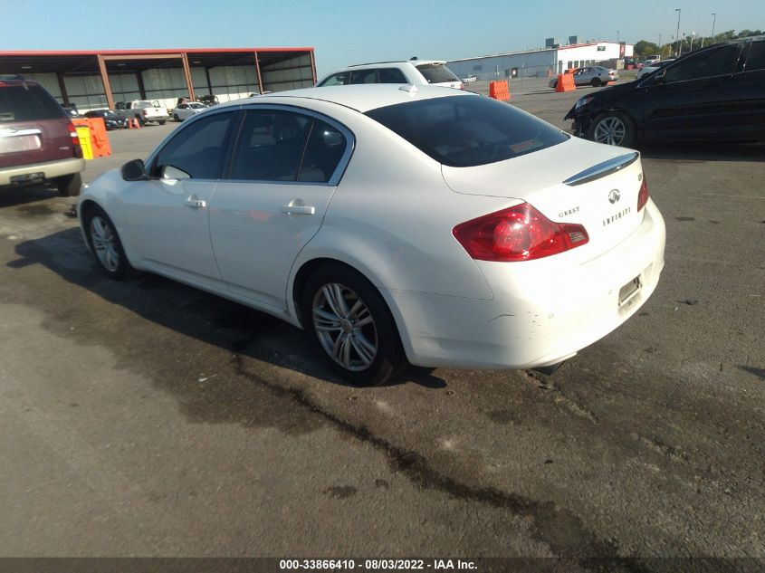 2013 INFINITI G37 SEDAN JOURNEY JN1CV6AP0DM715598