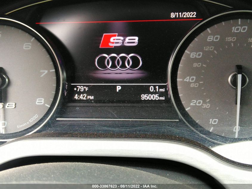 2014 AUDI S8 WAUD2AFD9EN005748