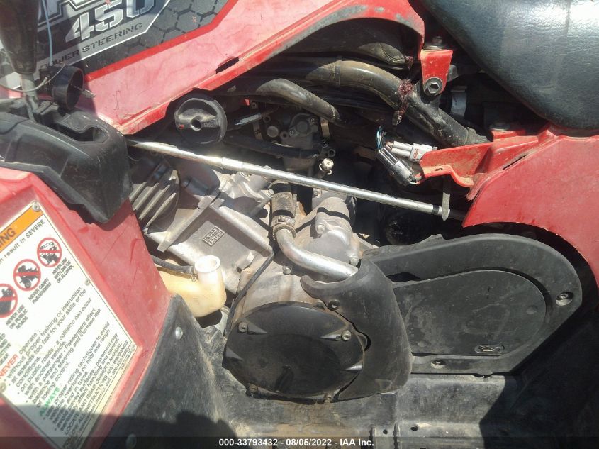 2014 YAMAHA YFM450 FWAD 5Y4AJ65YXEA101235