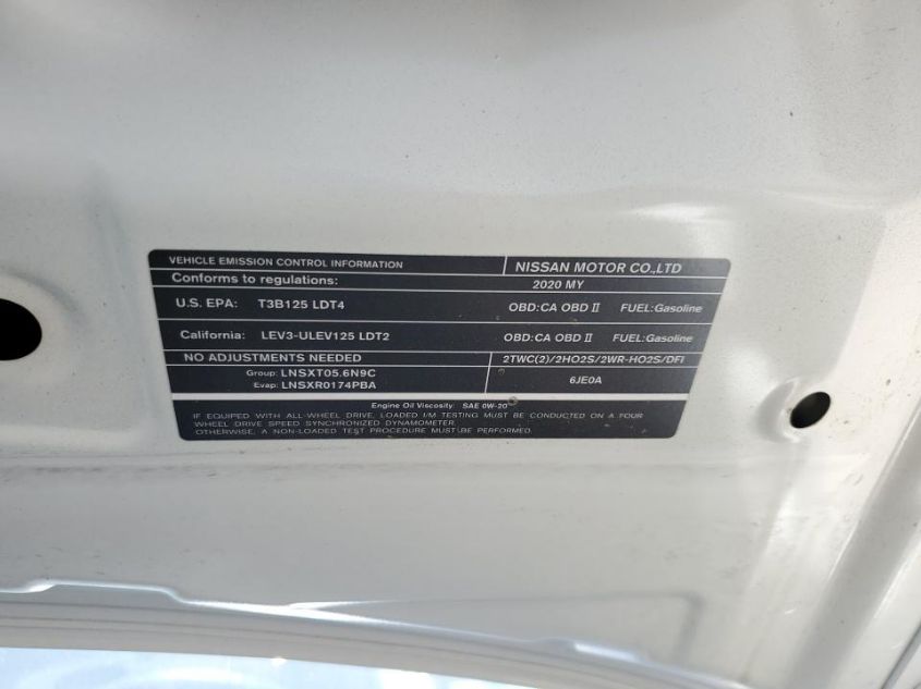 2020 NISSAN ARMADA PLATINUM JN8AY2ND3L9105950