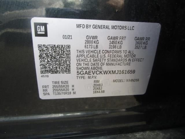 VIN 5GAEVCKWXMJ161659 2021 BUICK ENCLAVE no.6