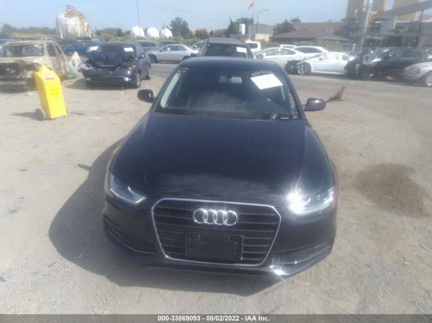 2014 AUDI A4 PREMIUM WAUAFAFL7EN042568