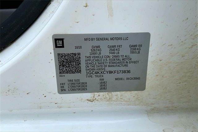 2019 CHEVROLET SILVERADO 3500HD LTZ 1GC4KXCY8KF173836
