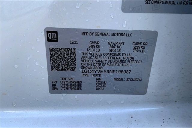 2022 CHEVROLET SILVERADO 3500HD HIGH COUNTRY 1GC4YVEY3NF196087