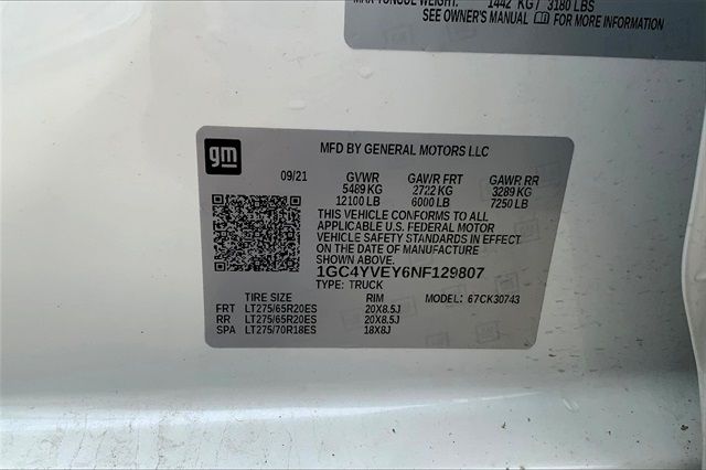 2022 CHEVROLET SILVERADO 3500HD HIGH COUNTRY 1GC4YVEY6NF129807