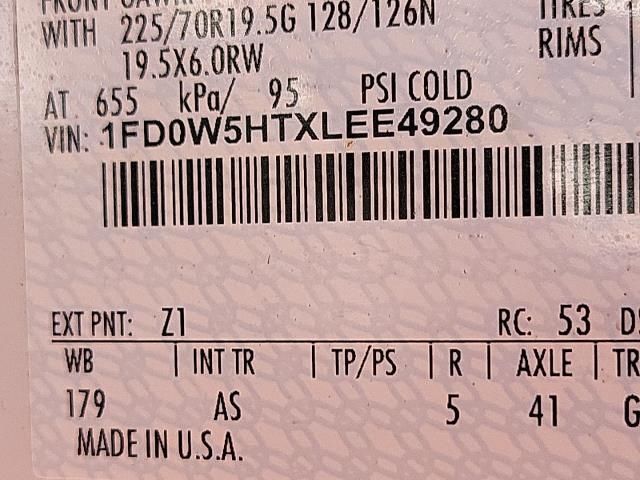 2020 FORD SUPER DUTY F-550 DRW XL/XLT/LARIAT 1FD0W5HTXLEE49280