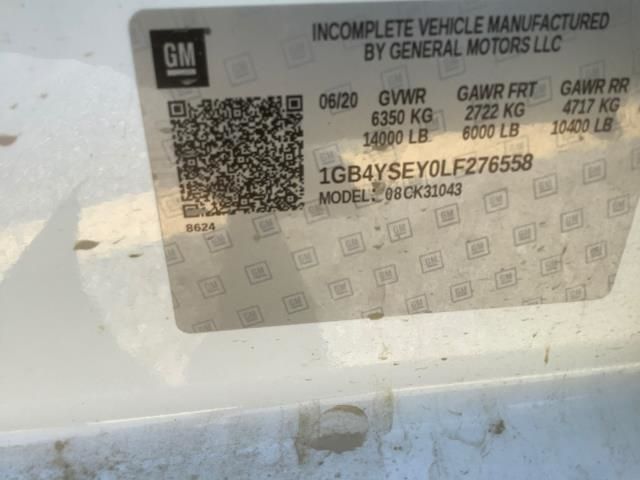 2020 CHEVROLET SILVERADO 3500HD WORK TRUCK 1GB4YSEY0LF276558