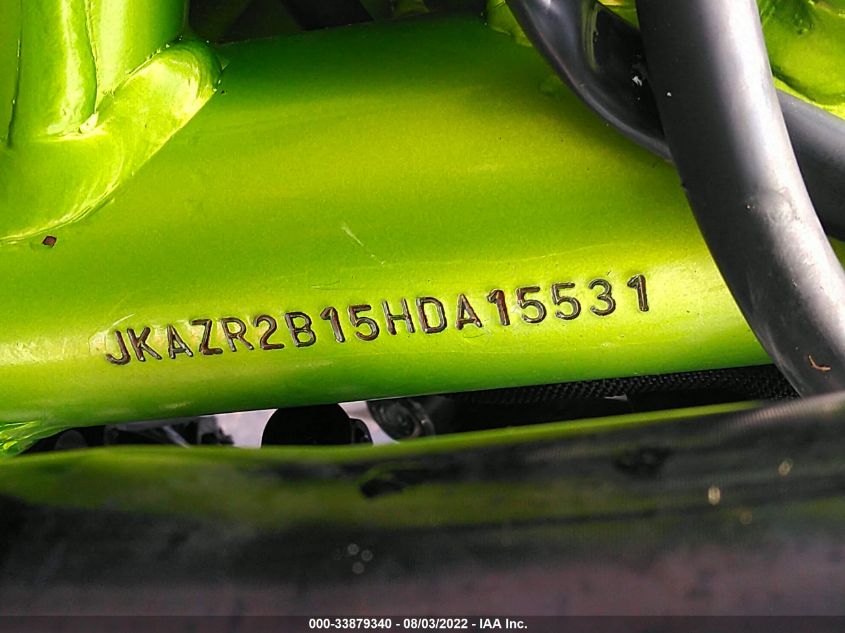 2017 KAWASAKI ZR900 JKAZR2B15HDA15531