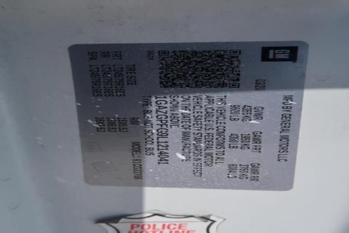 2020 CHEVROLET EXPRESS PASSENGER LT 1GAZGPFG9L1214041