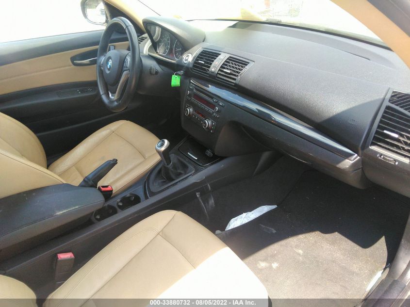 2013 BMW 1 SERIES 128I WBAUP9C52DVF46767