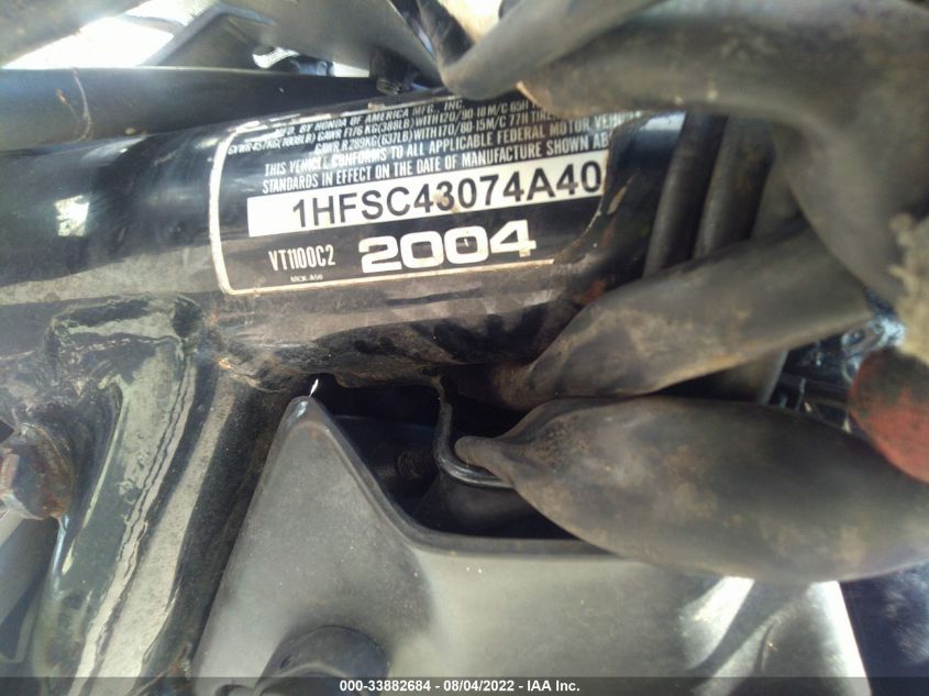 2004 HONDA VT1100 C2 1HFSC43074A402123