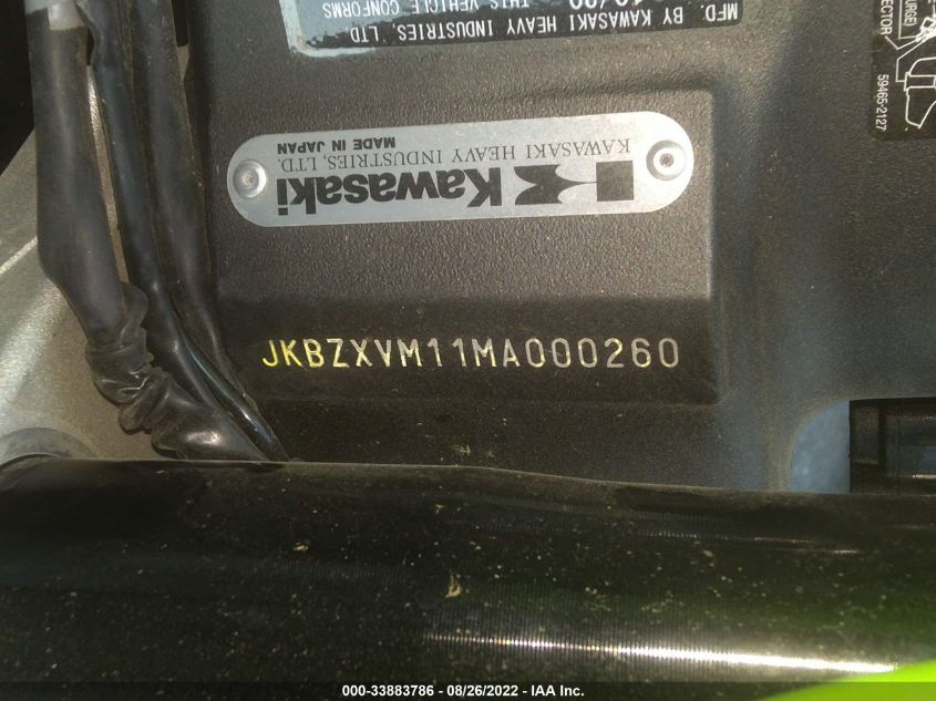 2021 KAWASAKI ZX1002 M JKBZXVM11MA000260
