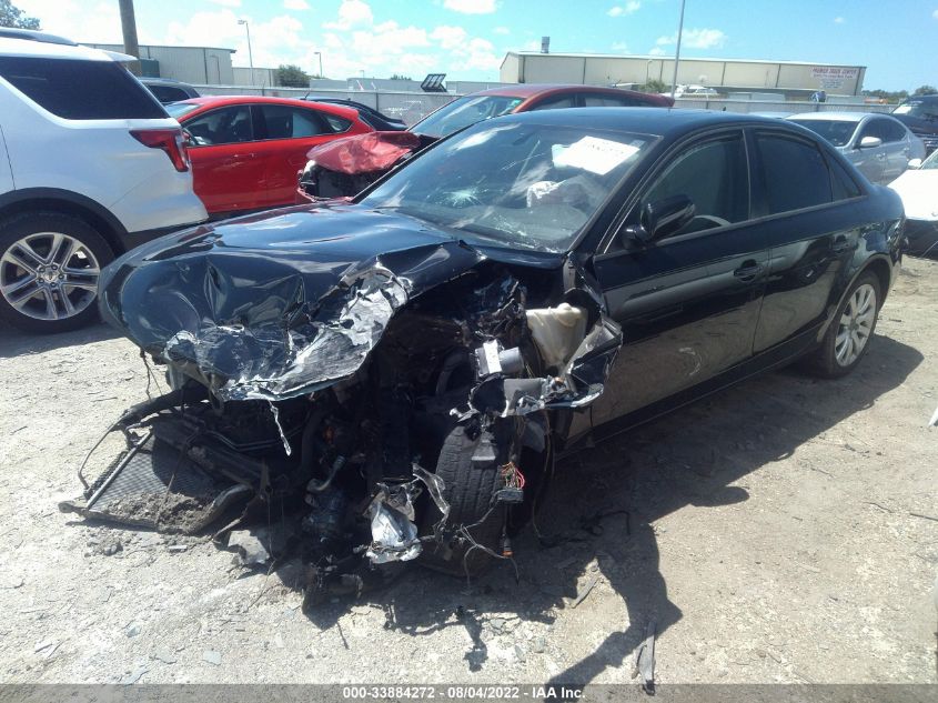 2014 AUDI A4 PREMIUM WAUAFAFL2EN020154