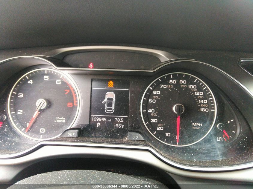2013 AUDI A4 PREMIUM WAUAFAFL3DA167122