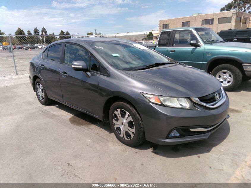 2013 HONDA CIVIC HYBRID 19XFB4F37DE200660