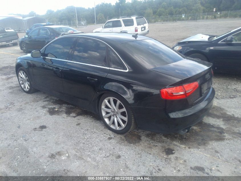 2013 AUDI A4 PREMIUM PLUS WAUFFAFL6DN008366