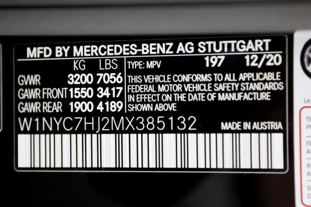 2021 MERCEDES-BENZ G-CLASS AMG G 63 W1NYC7HJ2MX385132