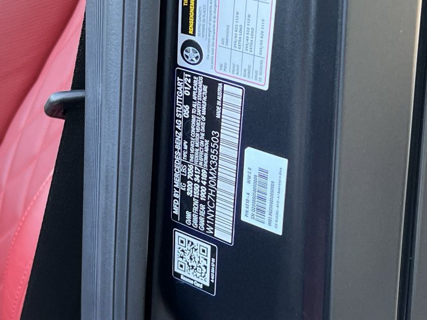 2021 MERCEDES-BENZ G-CLASS AMG G 63 W1NYC7HJ0MX385503