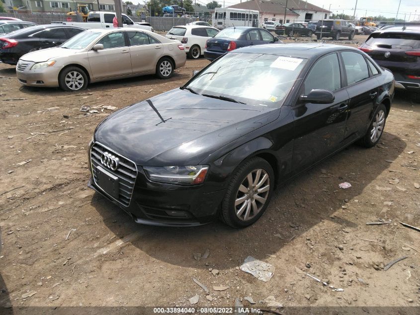2013 AUDI A4 PREMIUM WAUBFAFL8DA159750