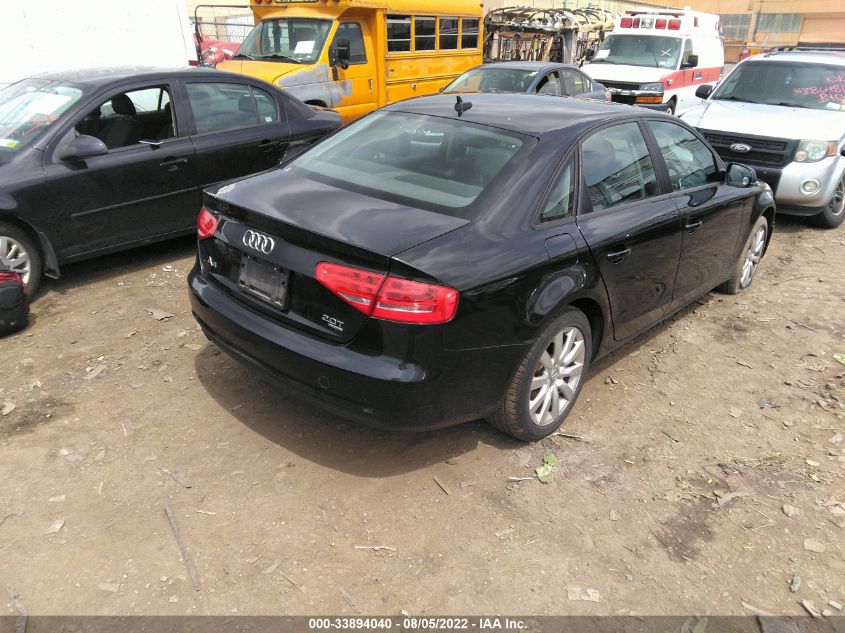 2013 AUDI A4 PREMIUM WAUBFAFL8DA159750