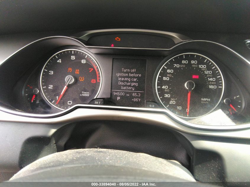2013 AUDI A4 PREMIUM WAUBFAFL8DA159750