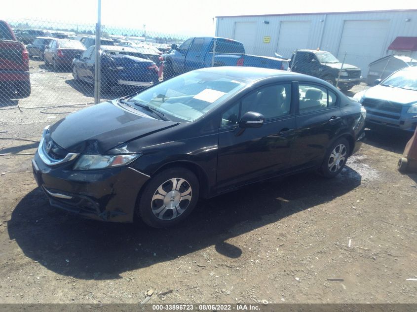 2013 HONDA CIVIC HYBRID 19XFB4F28DE003424