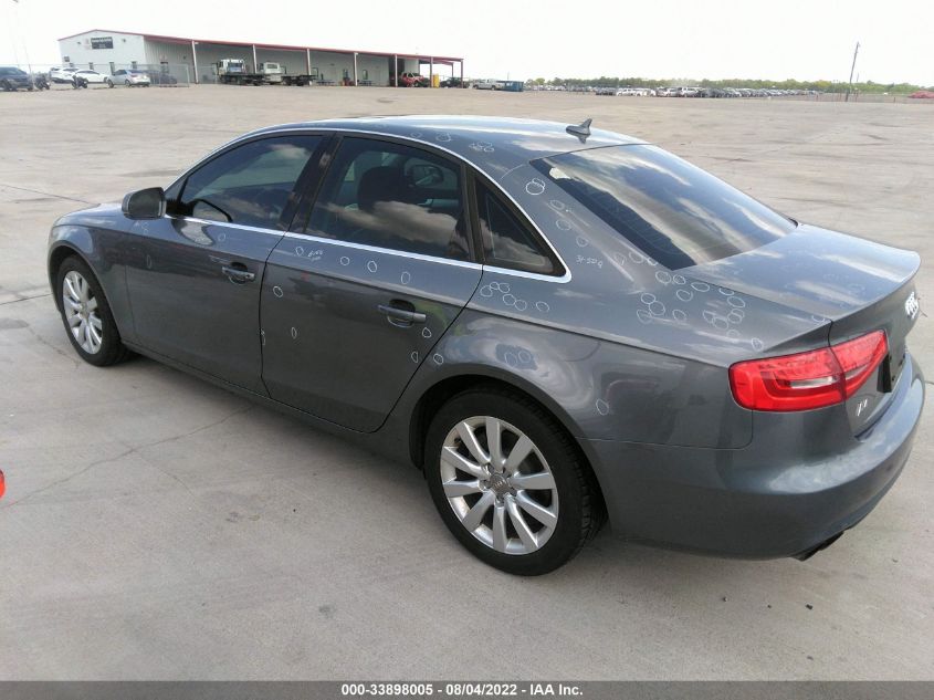 2013 AUDI A4 PREMIUM WAUAFAFL0DA141108