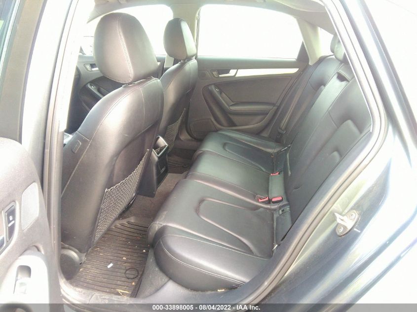 2013 AUDI A4 PREMIUM WAUAFAFL0DA141108