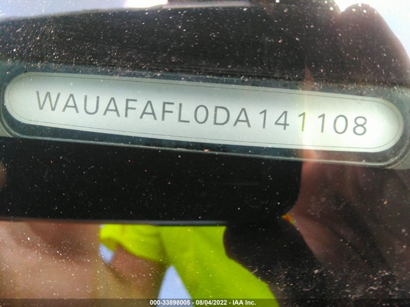 2013 AUDI A4 PREMIUM WAUAFAFL0DA141108
