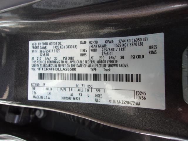 2020 FORD RANGER XL/XLT/LARIAT 1FTER4FH3LLA26580