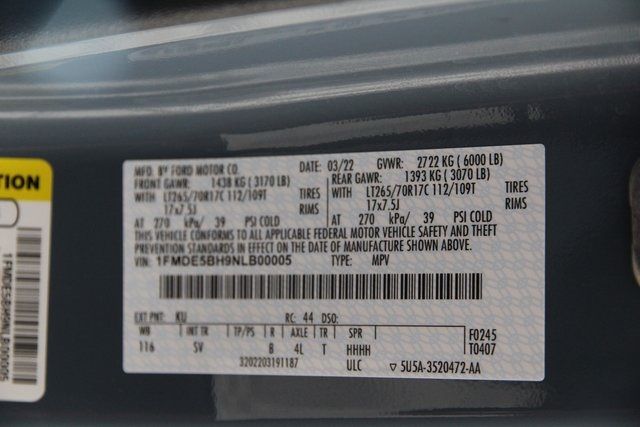 2022 FORD BRONCO BASE/BIG BEND 1FMDE5BH9NLB00005