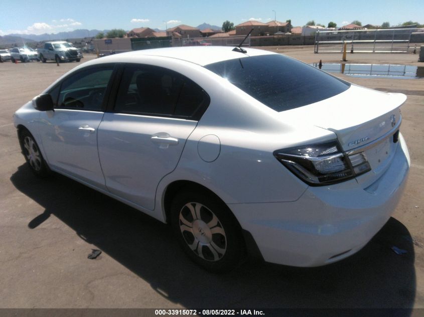 2013 HONDA CIVIC HYBRID 19XFB4F38DE002749