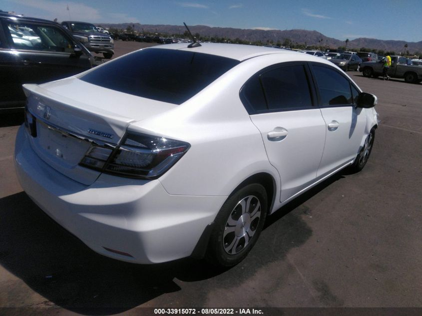 2013 HONDA CIVIC HYBRID 19XFB4F38DE002749