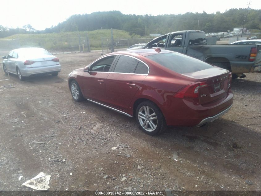 2013 VOLVO S60 T5 YV1612FH2D2210040