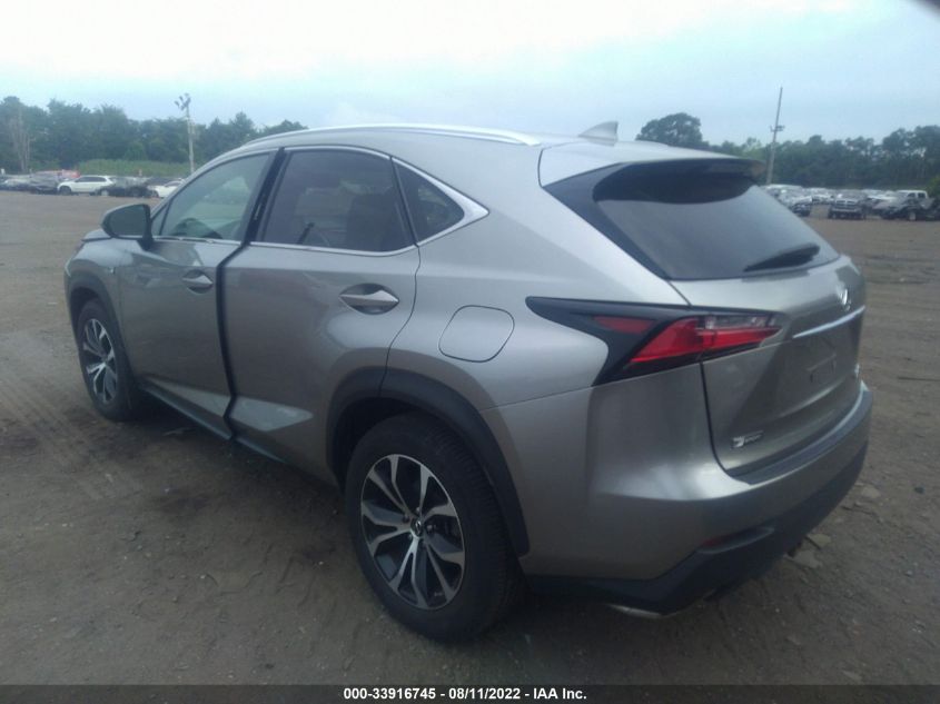 2015 LEXUS NX 200T JTJBARBZ2F2012604