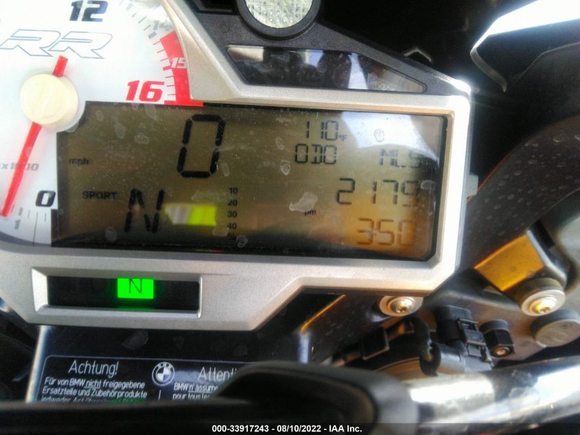 2016 BMW S 1000 RR WB10D2101GZ353431