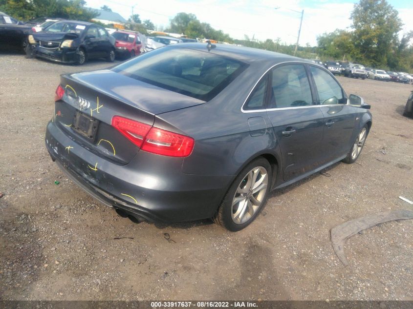 2014 AUDI S4 PREMIUM PLUS WAUBGAFL9EA004879