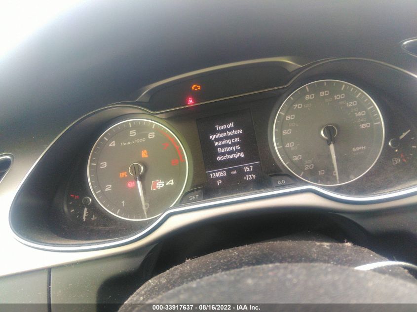2014 AUDI S4 PREMIUM PLUS WAUBGAFL9EA004879