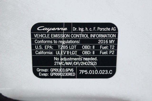 2016 PORSCHE CAYENNE WP1AA2A22GKA37173
